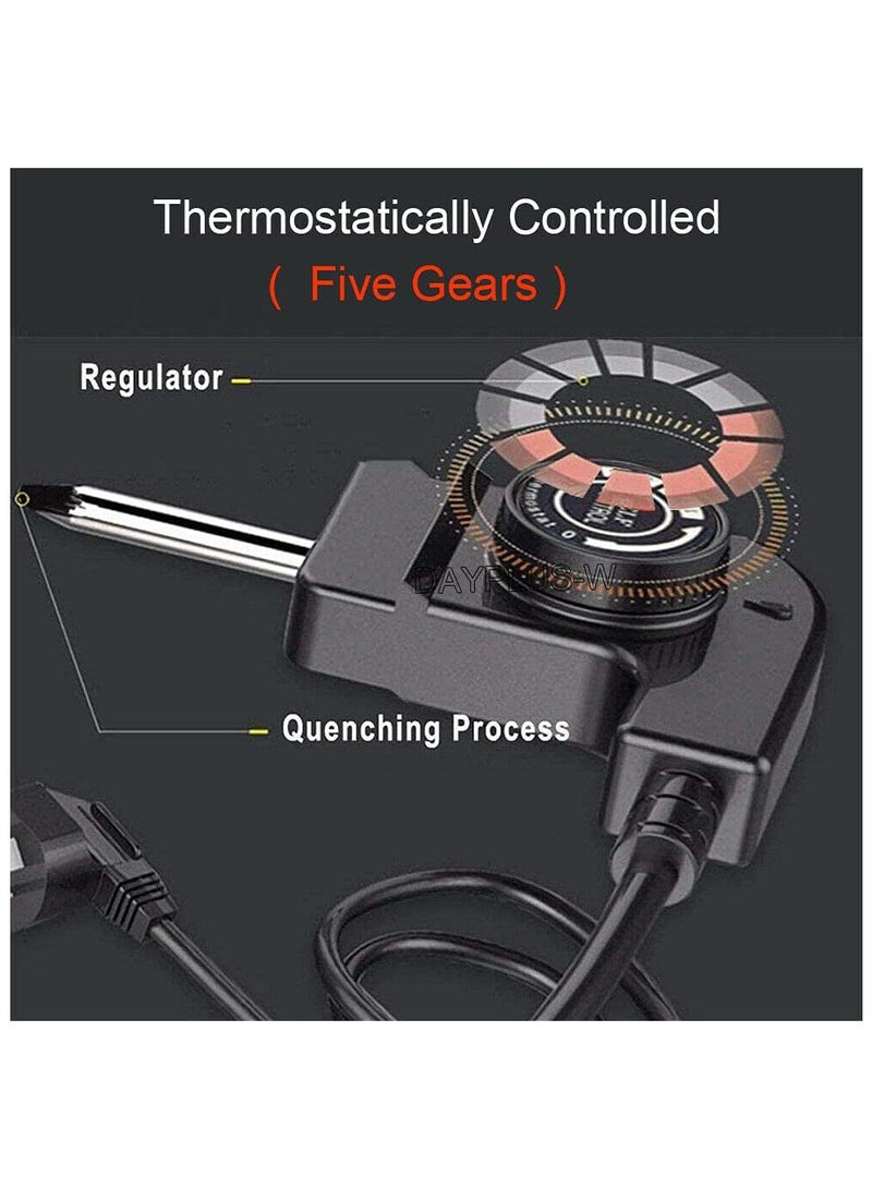 Electric Grill, 1500W Teppanyaki Grill Pan , Non-Stick Hot Plate, 5 Gear Temperature, Easy Clean BBQ Barbecue Grill for Party Camping Festival Cooking XL 67x29.5x8.5cm