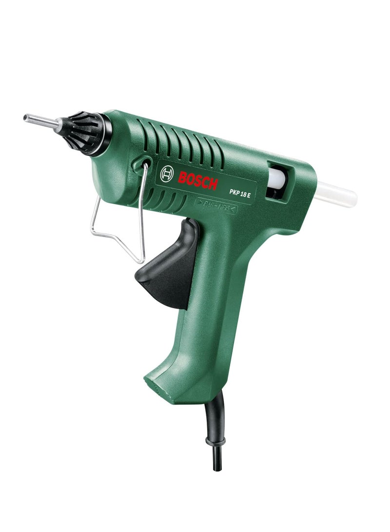 240V Bosch Glue Gun Pkp 18 E (1xExtra-Length Nozzle, Stick) Green/Black