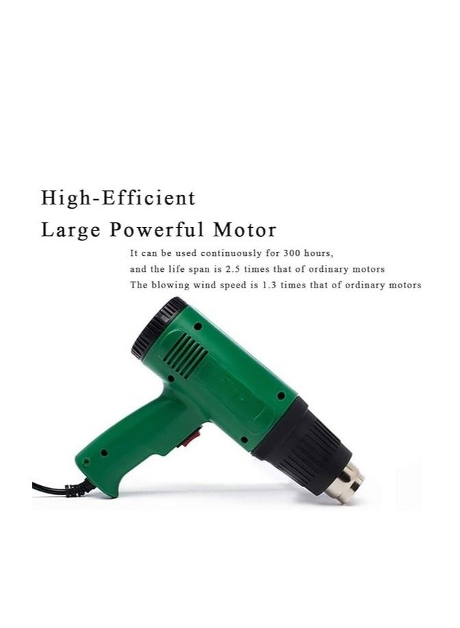 Heat Gun Industrial Thermostatic Plastic Welding Torch Hot Air Gun Electric Digital Heat Gun Heat 110V Shrink Hot Hair Dryer