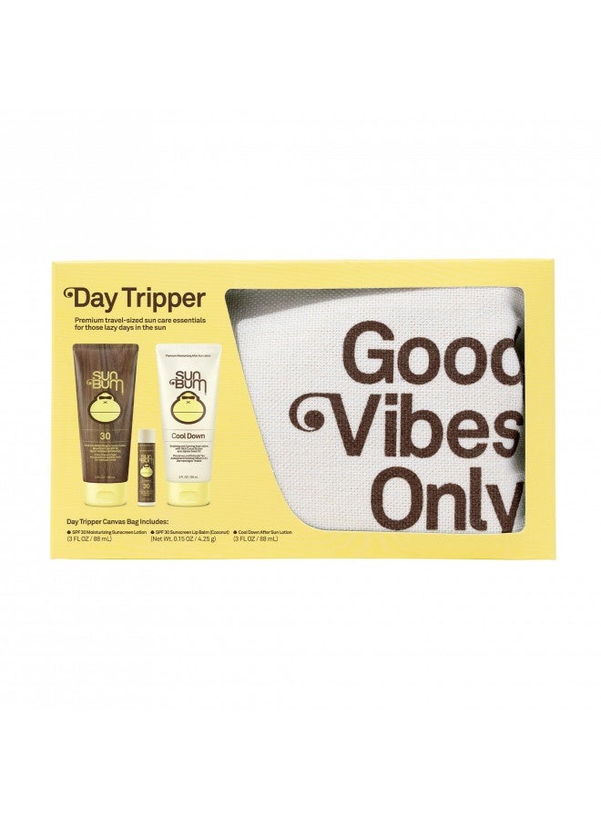 Sun Bum Premium Day Tripper, Travel-Sized Sun Care Pack With Moisturizing Sunscreen Lotion, Sunscreen Lip Balm And Cool Down Lotion, Hawaii 104 Reef Act Compliant Broad Spectrum Uva/Uvb Protection