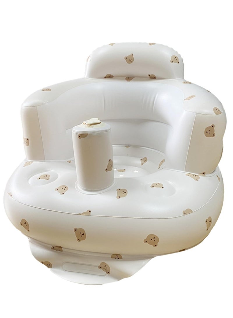 Inflatable Baby Seat, Baby Floor Seats for Babies 3-36 Months, Sit Up Chair with Built-in Air Pump, Portable Infants Back Support Seater, Sit Me Up Seat for Home, Travel