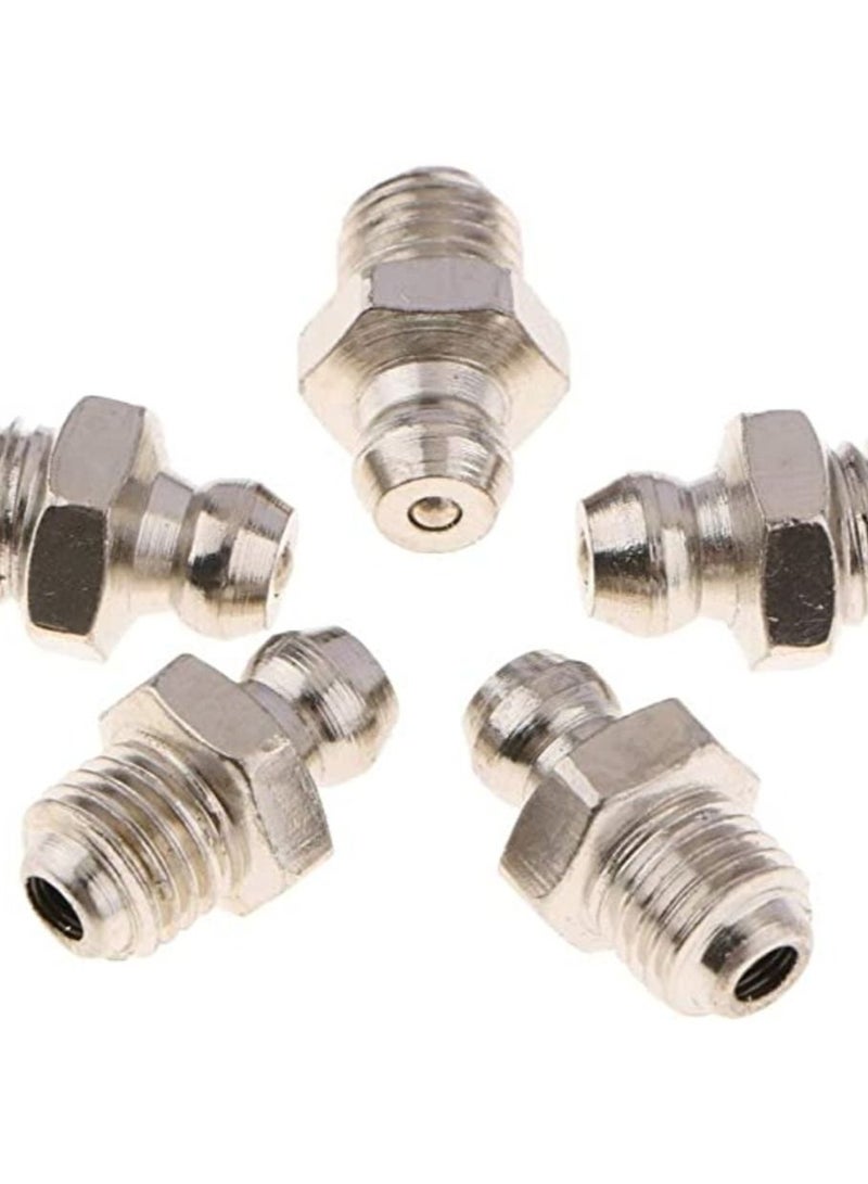 250 Pieces Iron Straight Metric Grease Nipple Fitting 180 Degree