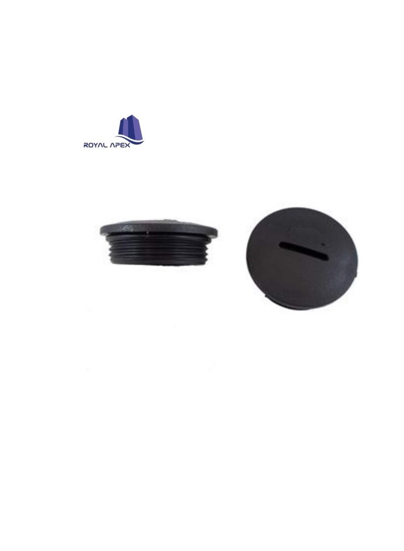 PVC Screw Threaded Plugs Waterproof with O-Ring for Junction Box & Electrical Wiring Etc. (Pack of 25) (25mm - M25, Black)