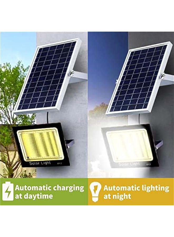 Solar Lights Outdoor Waterproof, 670 LED Solar Powered Flood Street Lights Motion Sensor with 5000mAh Battery Security Wall Light Barn Lamp for Outside Yard Garden Porch Garage Patio (200W)