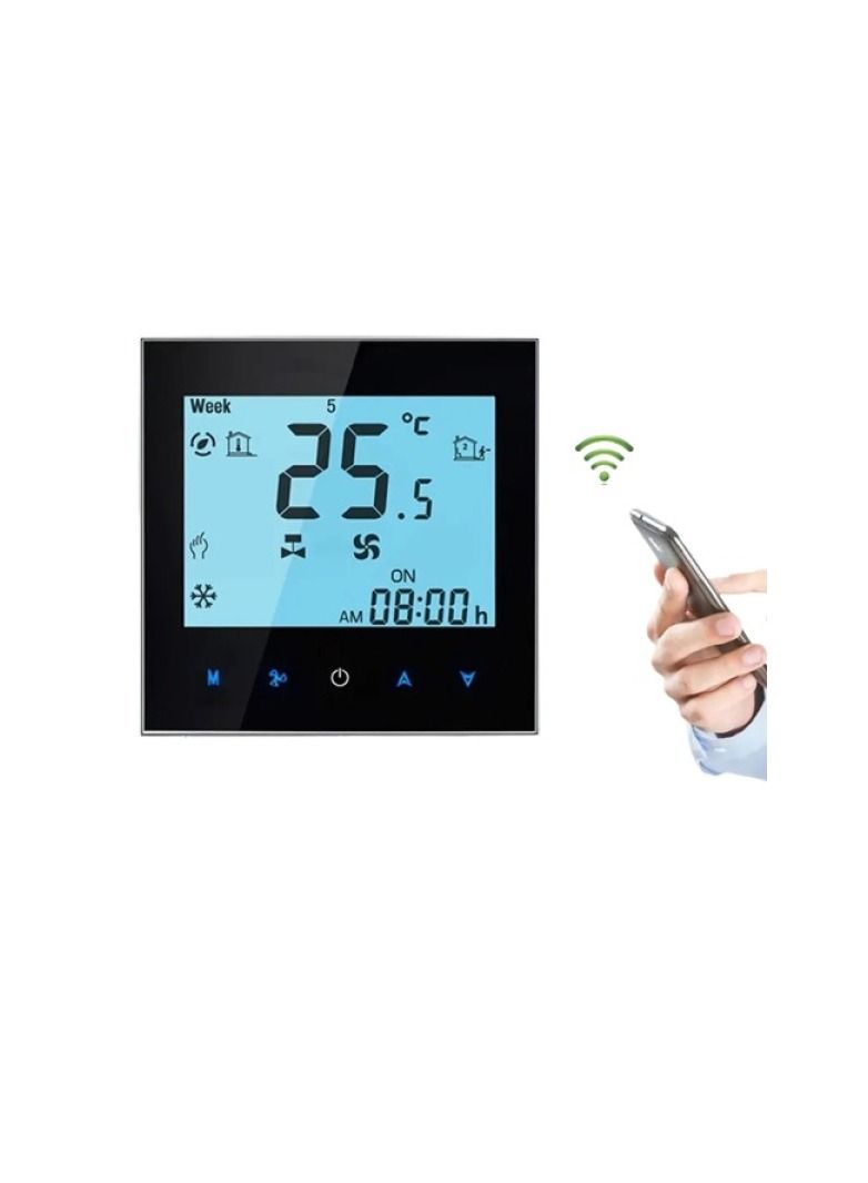 Touch Screen WIFI Thermostat Regulator Temperature for Fan Coil Unit