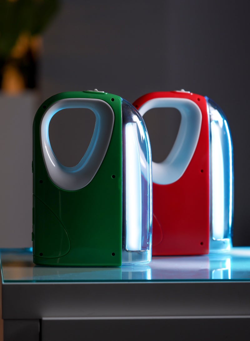 2 In 1 Rechargeable Emergency Lantern with Energy Efficient Design Extended Battery Life 60 Pieces SMD LEDs and Long Hours Working