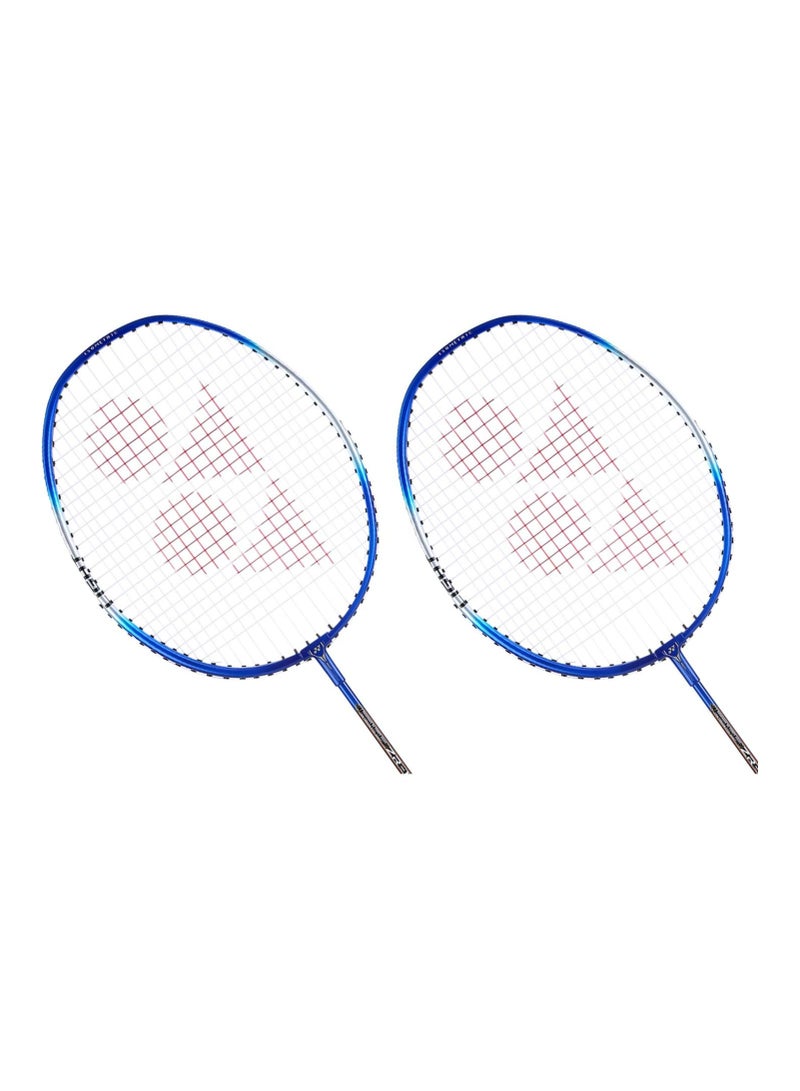 Premium Set of 2 YONEX ZR 100 Light Badminton Racquet Set, Lightweight Aluminum Design with Full Cover