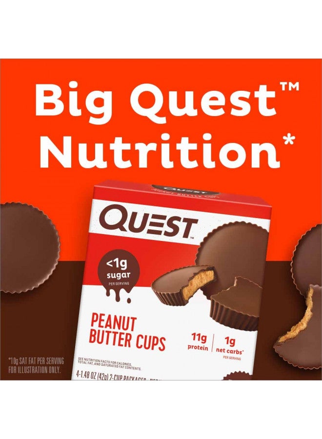 Quest Nutrition High Protein Low Carb, Gluten Free, Keto Friendly, Peanut Butter Cups, 12 Count (Pack of 1) (total- 17.76 Ounce)