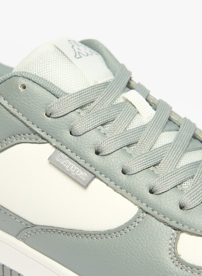 Men's Colourblock Sports Shoes with Lace-Up Closure