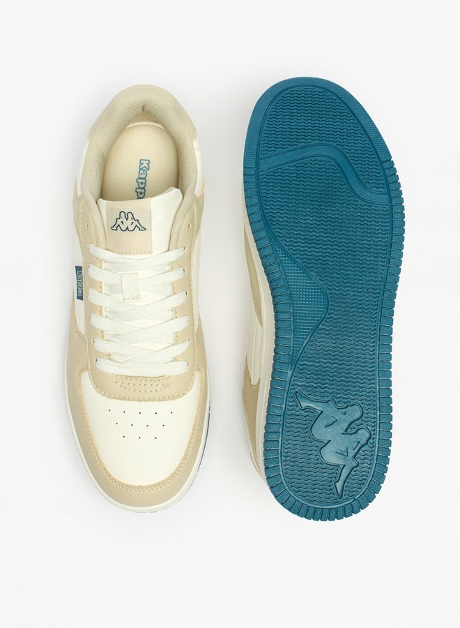 Men's Colourblock Sports Shoes with Lace-Up Closure