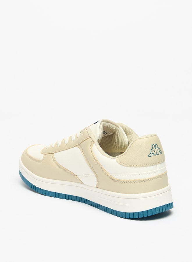 Men's Colourblock Sports Shoes with Lace-Up Closure