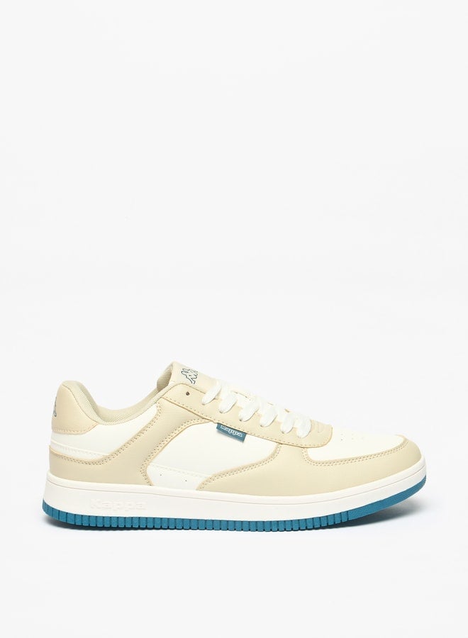 Men's Colourblock Sports Shoes with Lace-Up Closure