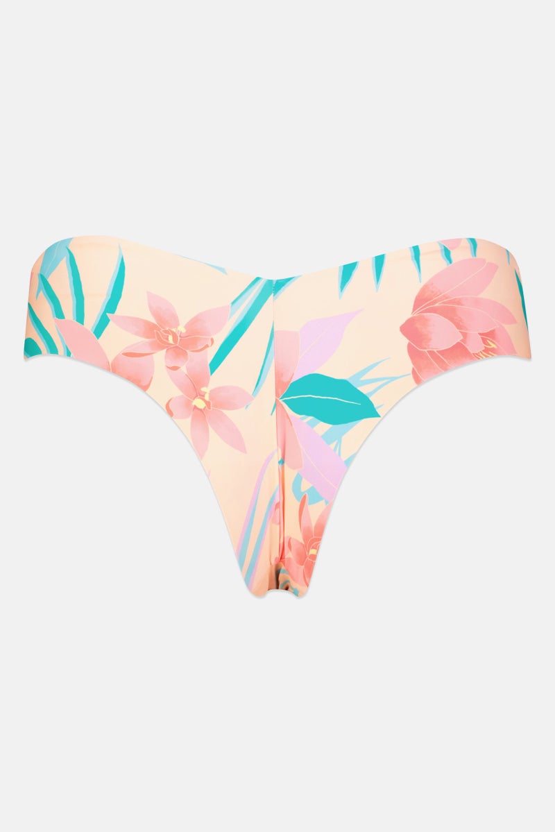 Women Lost in Daydreams Fiji Bikini Bottom, Peach Combo