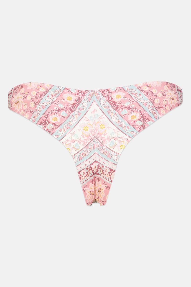 Women Orchid Haze Tanga Bikini Bottom, Old Pink Combo