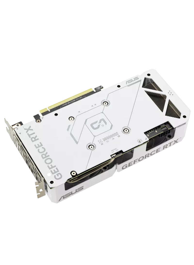 Dual GeForce RTX 4060 EVO White OC Edition Graphics Card, 8GB GDDR6 128-bit Memory, 2535 MHz OC Boost Clock, 17 Gbps Memory Speed, PCI E 4.0, DisplayPort 1.4a / HDMI 2.1a | 90YV0JCB-M0NA00 White