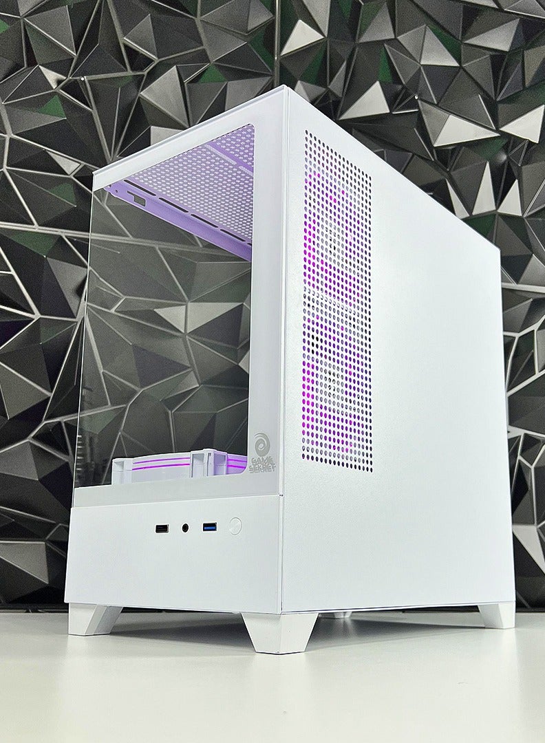 Nova Air m-ATX Computer Gaming PC Case - 180 degrees Panoramic design without barrier | Tempered Glass walls | 6 RGB Fans with Color Controller | 240mm Radiator Support | Mid Tower Computer Case | USB 3.0 Input/Output Port | 2 Magnet Dust Filter.