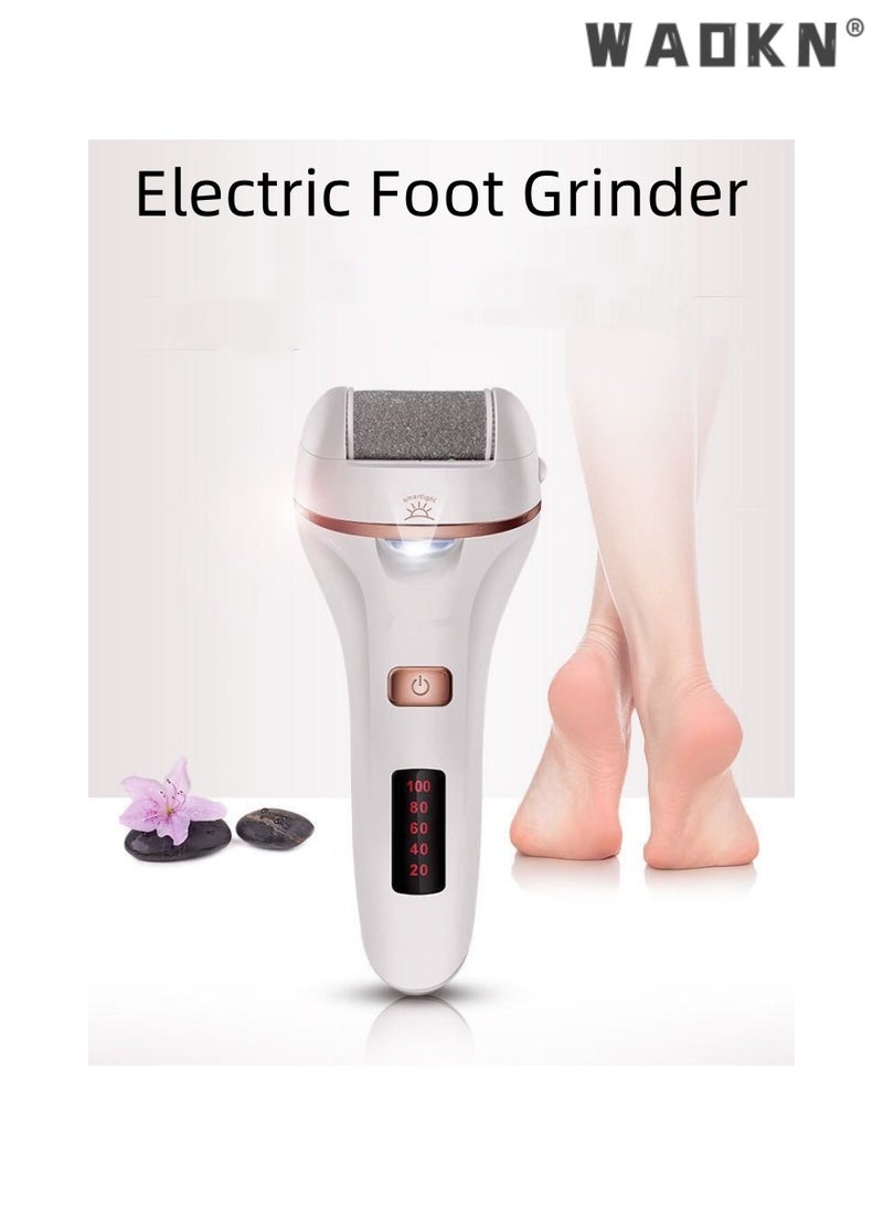 Professional Electric Foot Grinder Rechargeable, Portable Electronic Foot File Pedicure Tools, Electric Callus Remover Kit, Perfect for Dead, Hard, Cracked Dry Skin, Ideal Gift for Feet Care