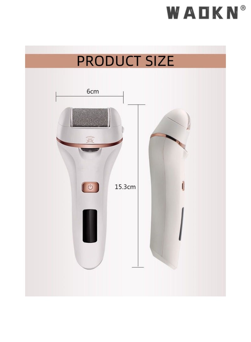 Professional Electric Foot Grinder Rechargeable, Portable Electronic Foot File Pedicure Tools, Electric Callus Remover Kit, Perfect for Dead, Hard, Cracked Dry Skin, Ideal Gift for Feet Care