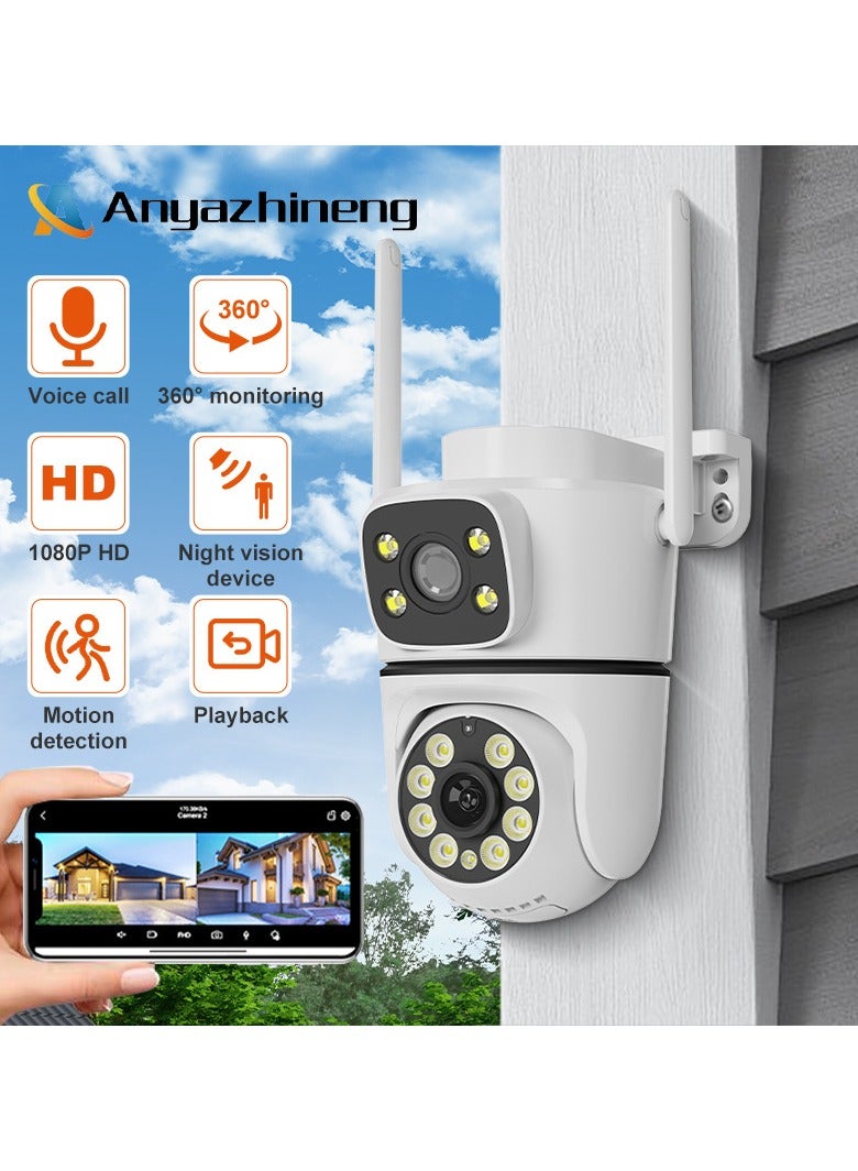 Wireless WiFi camera indoor and outdoor high-definition 1080P night vision device mobile phone remote binocular monitoring camera