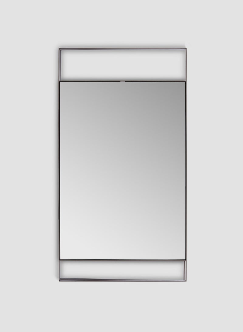 Glace Floor Mirror, Stainless Steel Frame