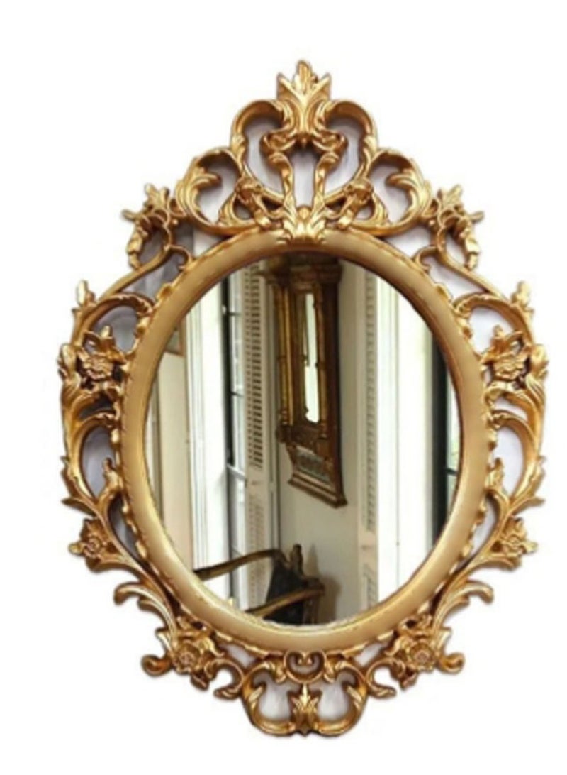 FFD Decorative Wall Mirror,Vintage Hanging Mirror for Bedroom Living-Room Dresser Decor Hanging Mirrors Wall Mounted Makeup Mirror,Vintage Cosmetic Mirror Dressing Mirror