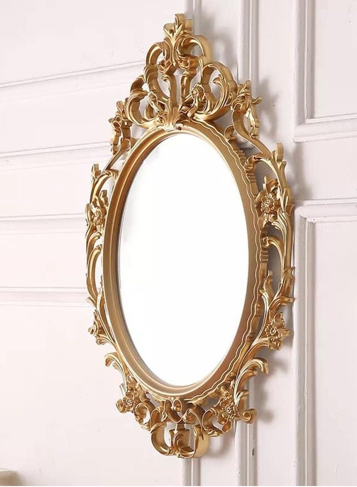 FFD Decorative Wall Mirror,Vintage Hanging Mirror for Bedroom Living-Room Dresser Decor Hanging Mirrors Wall Mounted Makeup Mirror,Vintage Cosmetic Mirror Dressing Mirror