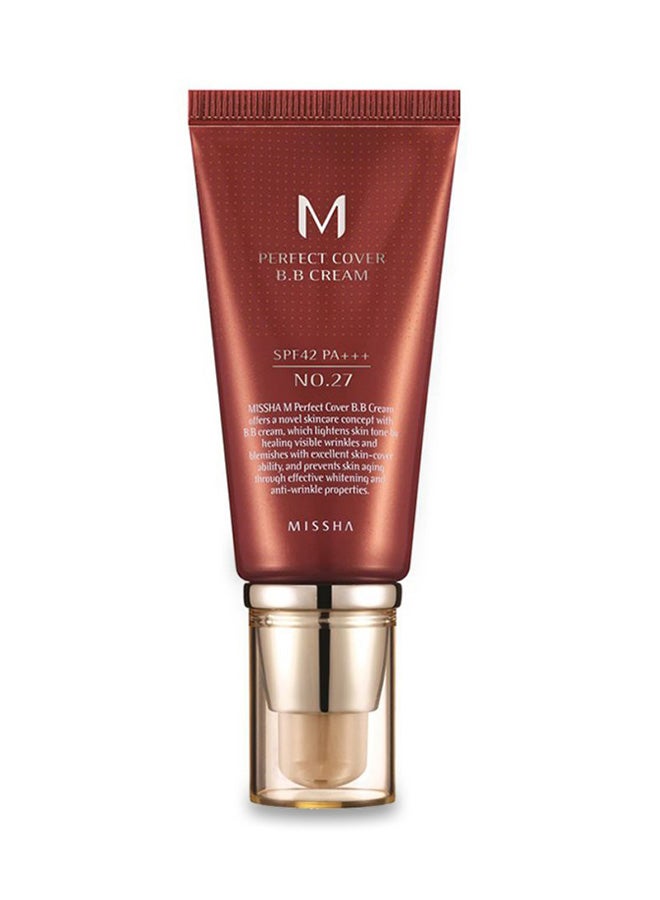 M Perfect Cover SPF42/PA+++ BB Cream Honey Beige