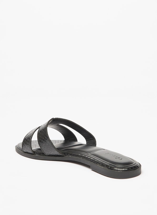 Women's Textured Slip-On Sandals