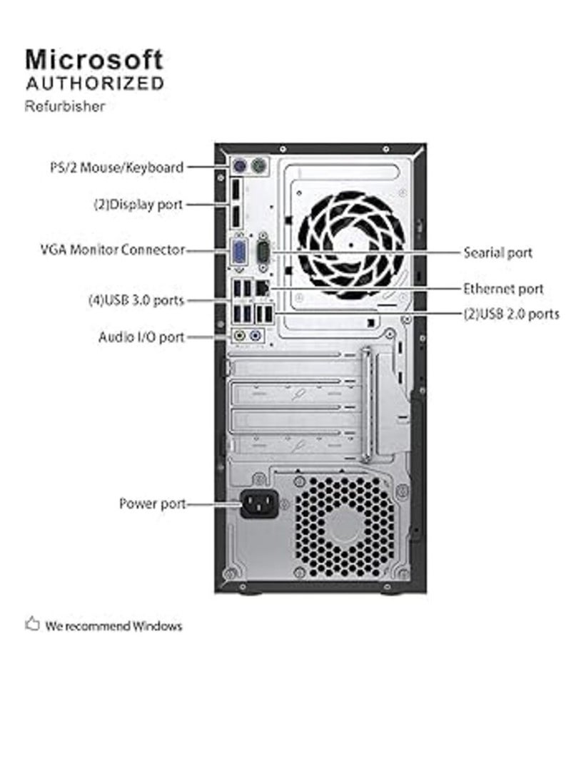 HP ProDesk 600 G2 Tower Desktop PC Intel Quad-Core i5-6500 up to 3.6GHz, 8G DDR4, 256G SSD, WiFi, Bluetooth 4.0, DVD, Windows 10 Pro 64 Multilingual