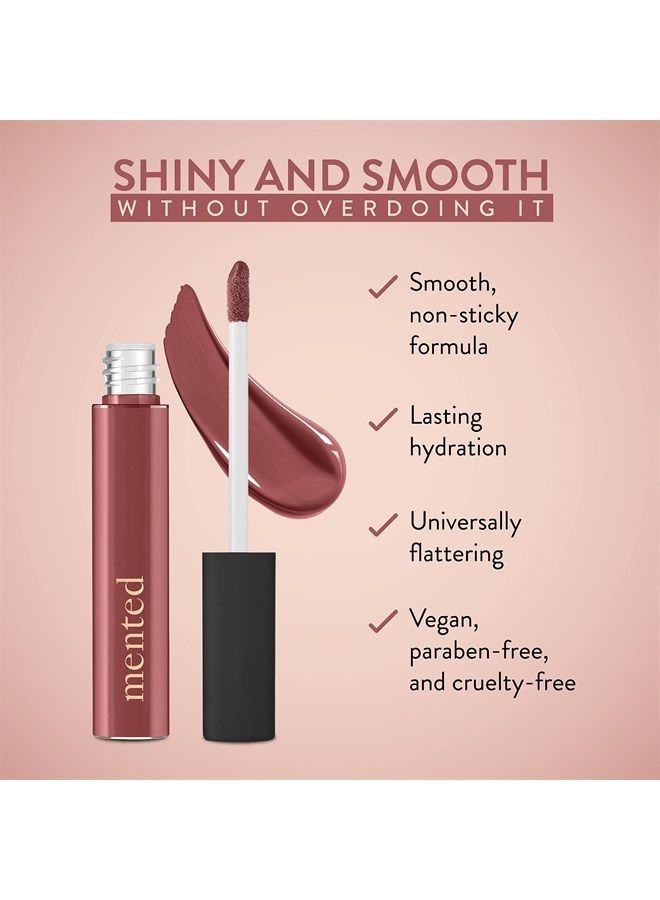 Cosmetics | Nude Dark Pink Lip Gloss, Mauve Over | Vegan, Paraben-Free, Cruelty-Free Gloss Topper | Long Lasting and Moisturizing Lipgloss