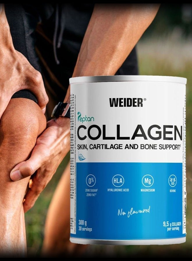 Collagen Peptan Skin, Cartilage and Bone Support, Zero Sugar, Zero Fat 9.5g Collagen per servings, 300 Grams - Non Flavoured