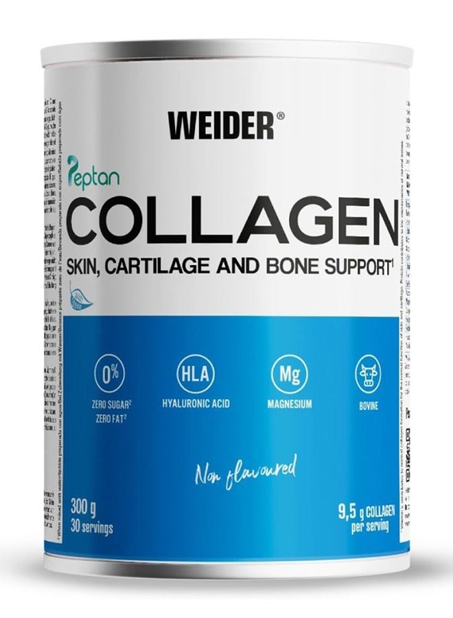 Collagen Peptan Skin, Cartilage and Bone Support, Zero Sugar, Zero Fat 9.5g Collagen per servings, 300 Grams - Non Flavoured