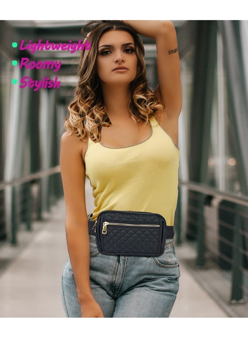 Fashionable Crossbody Belt Bags for Men and Women, Multi-Pocket Adjustable Design, Ideal for Travel, Hiking, Cycling, and Running, Convenient Phone Carrying Solution