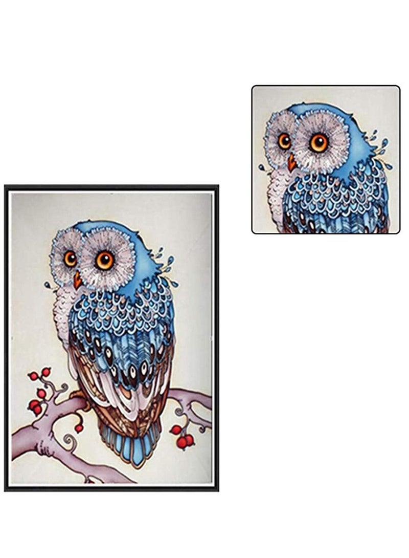 5D DIY Owl Diamond Painting Animals Full Drill Round Rhinestones Art of Embroidery Kits for Adults and Kids