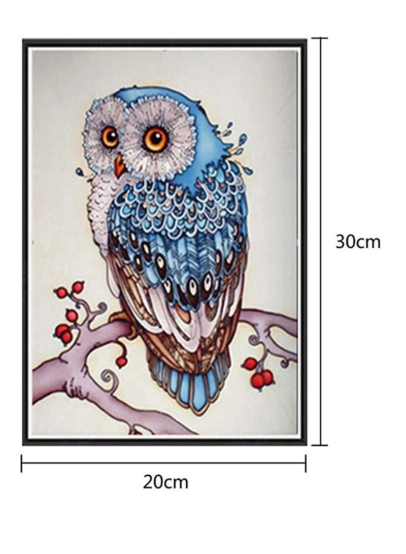 5D DIY Owl Diamond Painting Animals Full Drill Round Rhinestones Art of Embroidery Kits for Adults and Kids