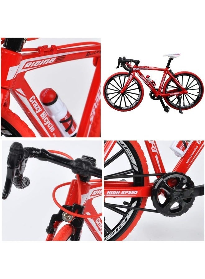 AlloyToy Mountain Bike Die Cast Metal Model Model 1:8 Scale - Red.