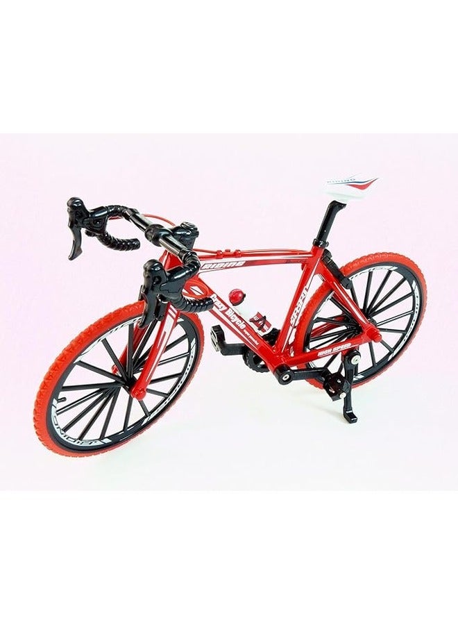 AlloyToy Mountain Bike Die Cast Metal Model Model 1:8 Scale - Red.