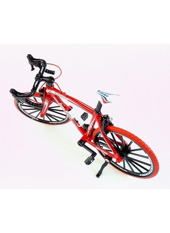 AlloyToy Mountain Bike Die Cast Metal Model Model 1:8 Scale - Red.