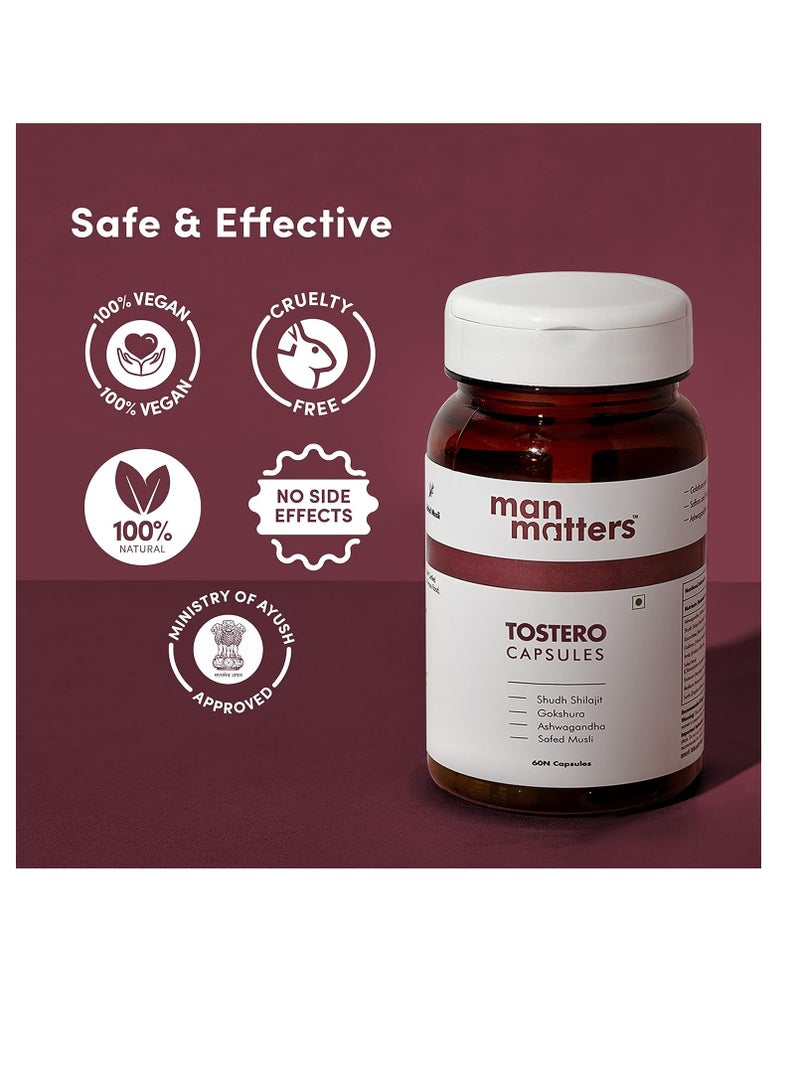 for Men 120 Capsules  With Actives like Ashwagandha  Gokshura and Safed Musli For Improved Muscle Strength and Recovery  Stamina and Overall Wellbeing
