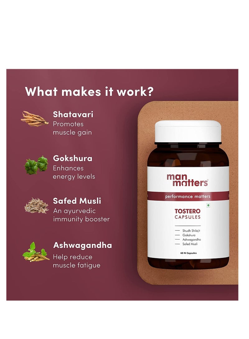 for Men 120 Capsules  With Actives like Ashwagandha  Gokshura and Safed Musli For Improved Muscle Strength and Recovery  Stamina and Overall Wellbeing