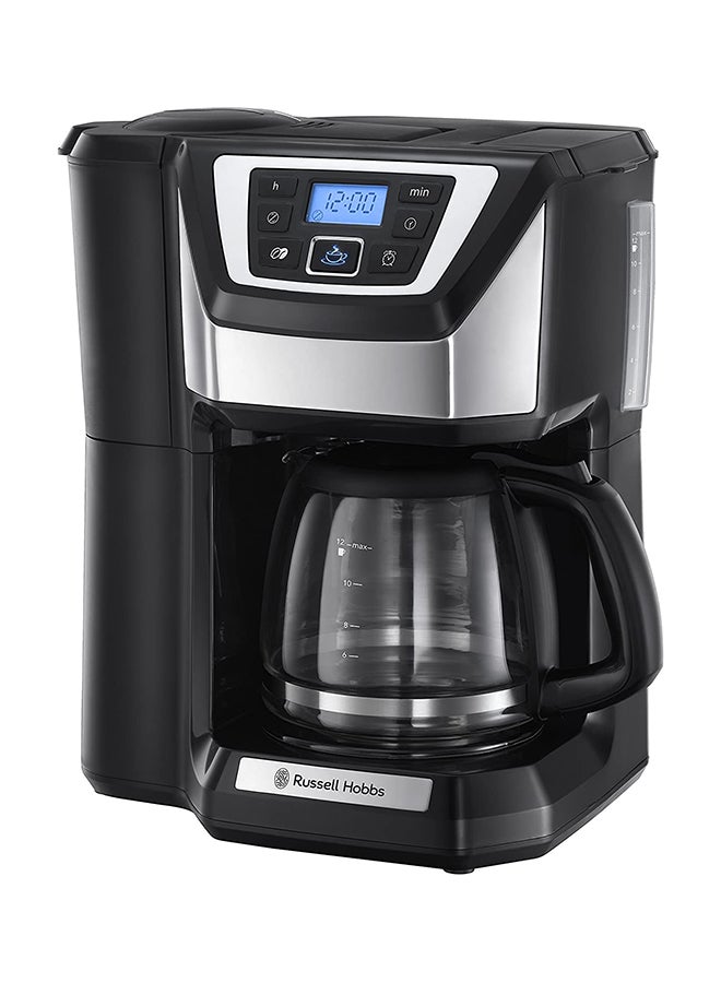 Chester Grind And Brew Coffee Machine 1025 W 22000-56 Black/Silver/Clear