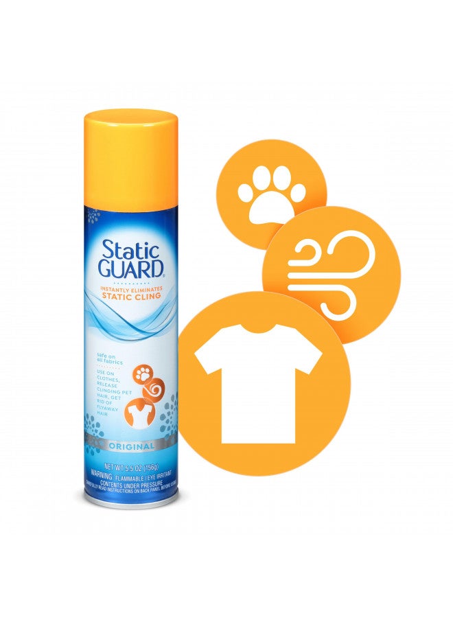 Static Guard Fabric Spray, 5.5oz