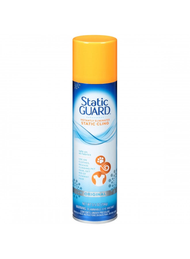 Static Guard Fabric Spray, 5.5oz