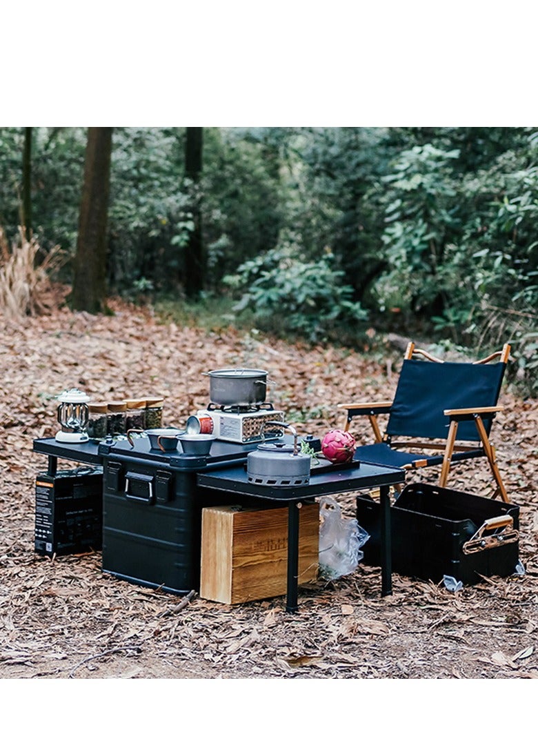 Outdoor Camping Aluminum and magnesium alloy Kitchen Boxes and Folding Cooking Table, fishing gear organizer, toy organizer, home clothes organizer