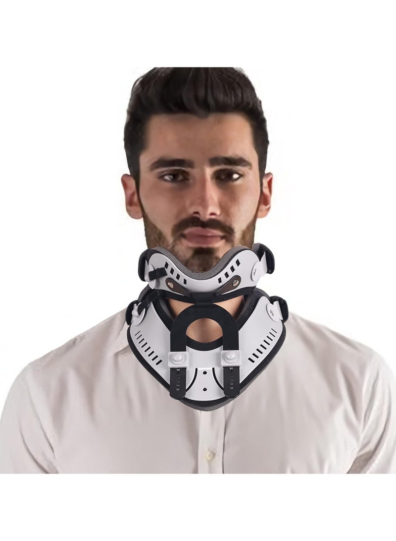 Neck Fixation Brace For Post Operative Protection Of Cervical Spine