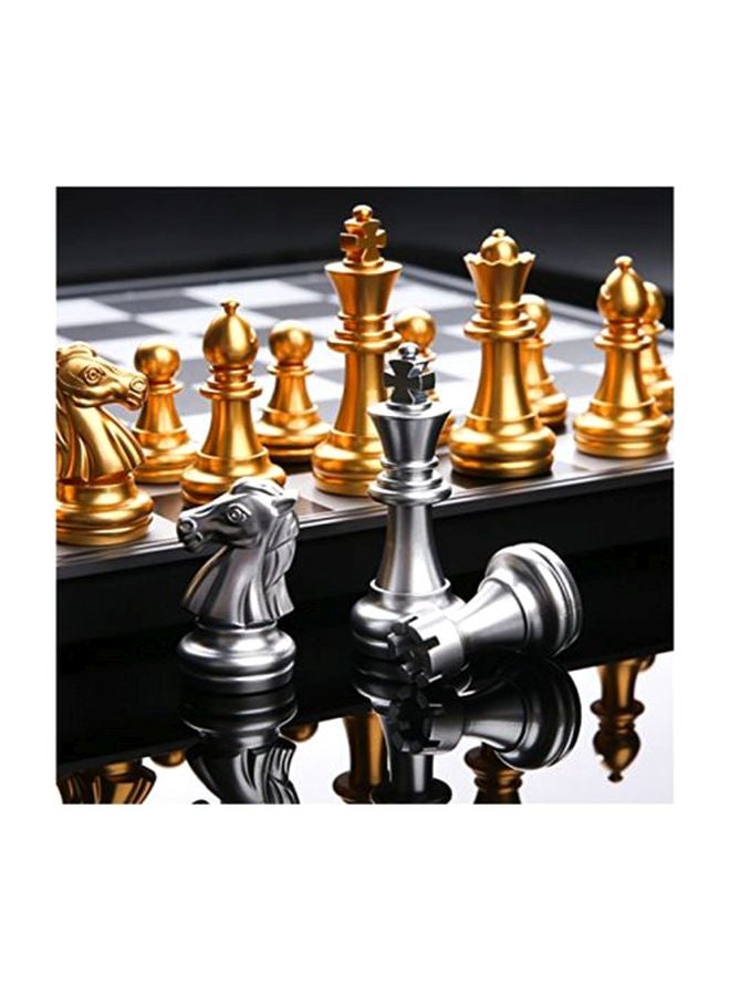 Magnetic Chess Board With Plastic Box Playing Pieces