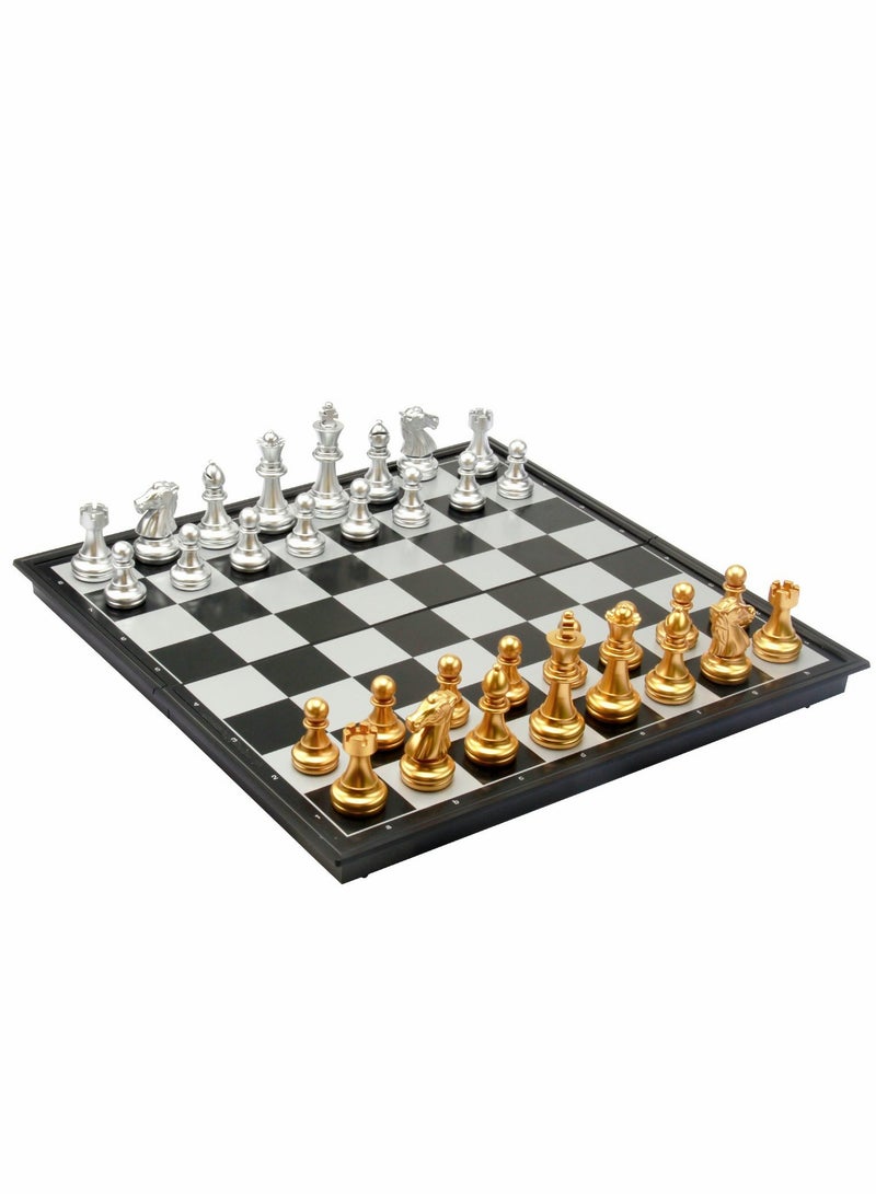 Magnetic Travel Chess Set - 12 Folding Portable Chess Board Game for Kids and Adults, Perfect Gift for Chess Lovers on the Go