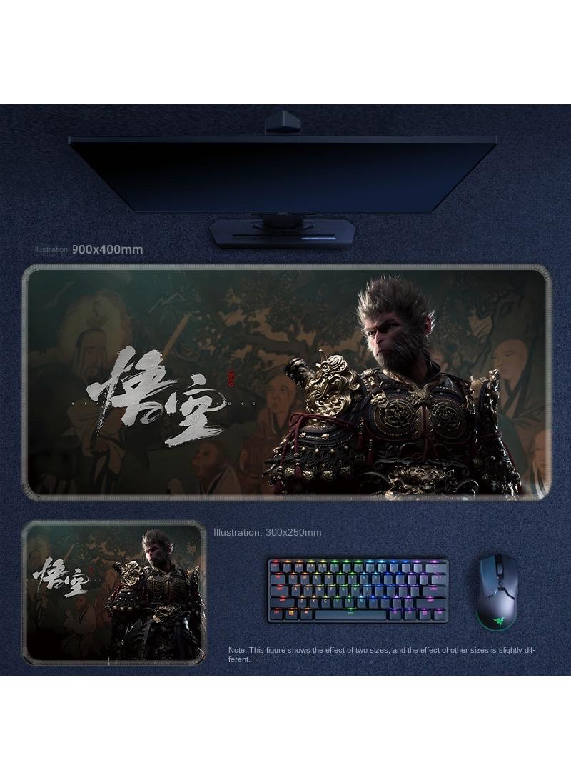 Black Myth Wukong PS5 Gaming Mouse Pad, Keyboard Pad, Waterproof with Non-Slip Rubber Base