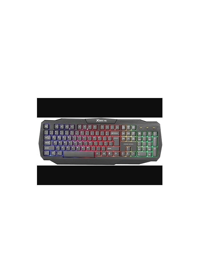 Rainbow Backlit Gaming Keyboard Mouse 4D Headset and Mousepad CM-406 KIT 104 Keys Switch Rating 10 Million USB Cable 1.5m