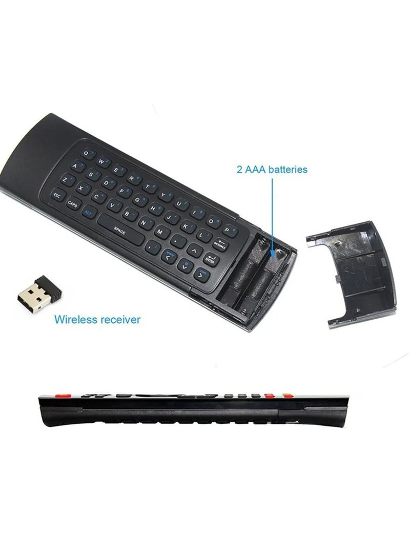 Wireless Air Mouse with Mini Keyboard with Gyroscope, Infrared Learning, Google Voice Assistant Integration - Empower Your Android Smart TV Box